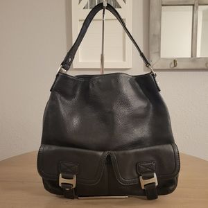 Michael Kors Black Leather Shoulder Bag